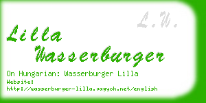 lilla wasserburger business card